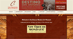 Desktop Screenshot of briscoemuseum.org