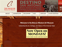 Tablet Screenshot of briscoemuseum.org